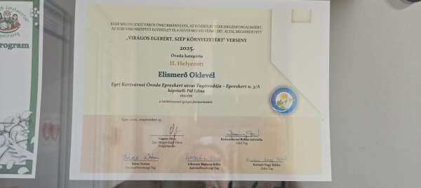 Virágos Egerért - II. helyezés 2025